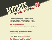 Tablet Screenshot of mypages.valdosta.edu